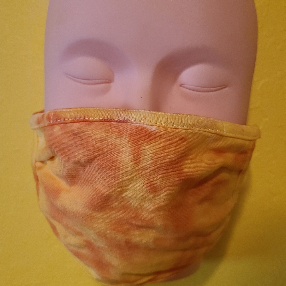 Handmade tie dye face mask